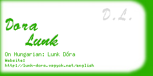 dora lunk business card